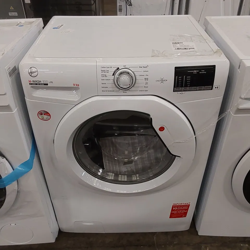 HOOVER H WASH 300 9KG WASHING MACHINE IN WHITE, MODEL: H3W492DA4/1-80
