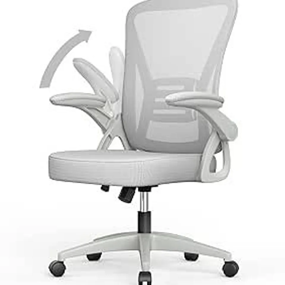 BOXED NASPALURO ERGONOMIC MESH COVER OFFICE CHAIR - GREY