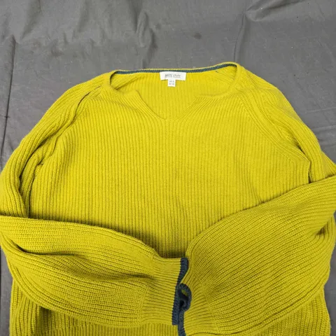 WHITE STUFF YELLOW LONG SLEEVE LOW LENGTH JUMPER - 12