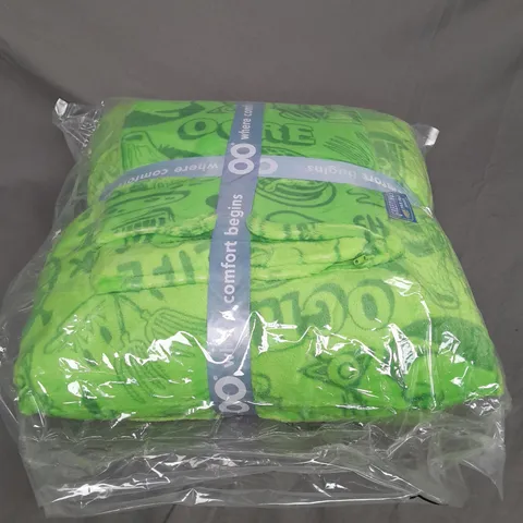 SEALED OVERSIZED HOODED BLANKET IN GREEN SHREK