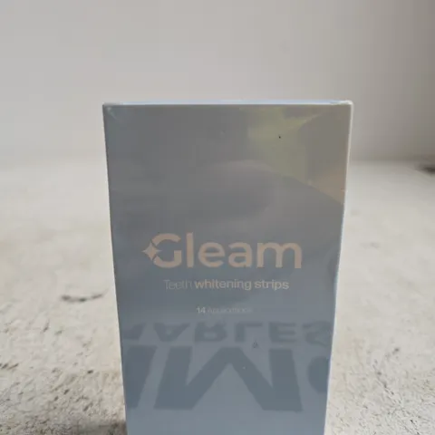 GLEAM TEETH WHITENING STRIPS – 14 APPLICATIONS (BOXED)