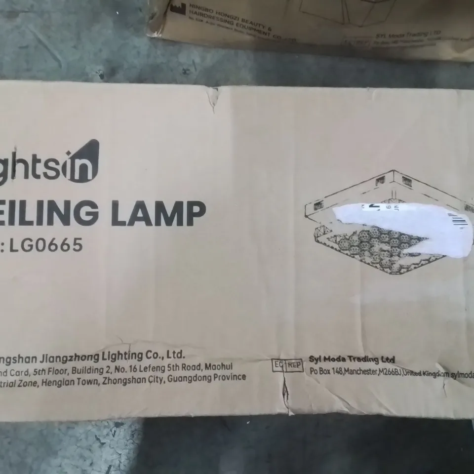 BOXED LIGHTSIN CEILING LAMP 