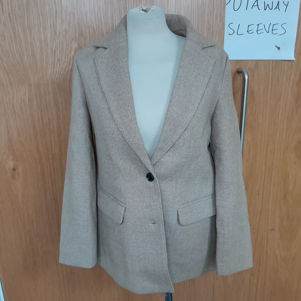 NOBODY'S CHILD CONNIE BLAZER IN BEIGE UK SIZE 6
