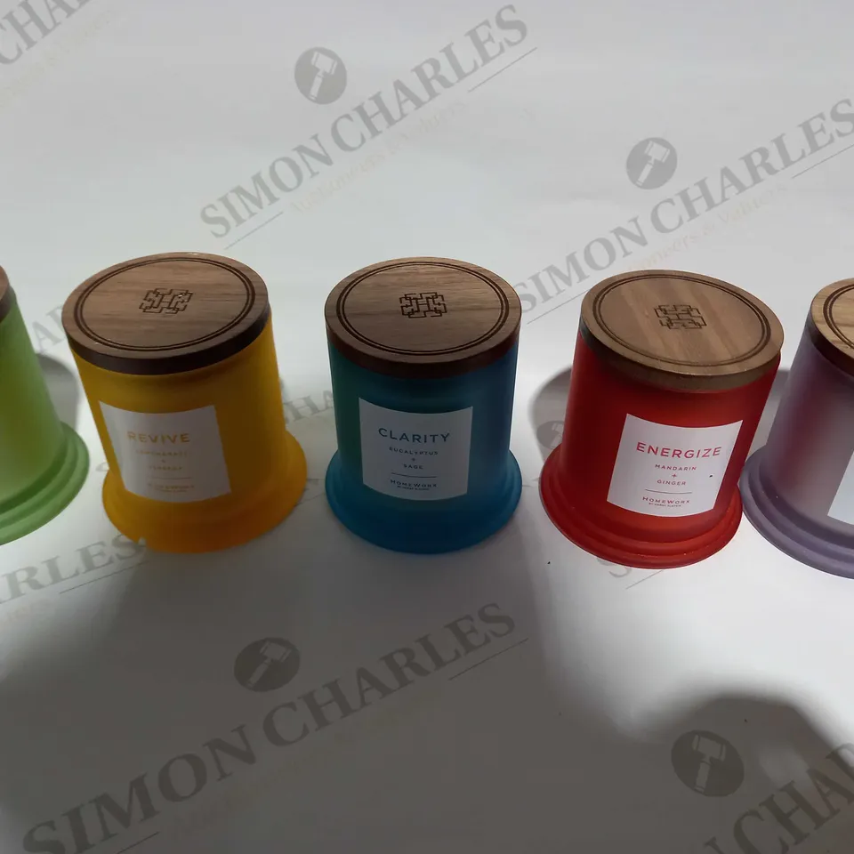 OUTLET HOMEWORX BY HARRY SLATKIN SET OF 5 AROMATHERAPY CANDLES