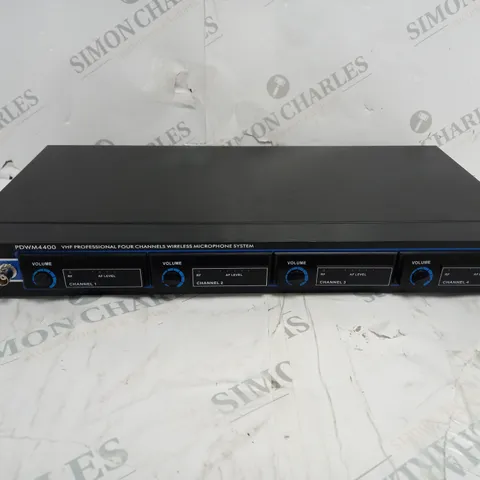 PYLE PROFESSIONAL FOUR CHANNELS WIRELESS MICROPHONE SYSTEM