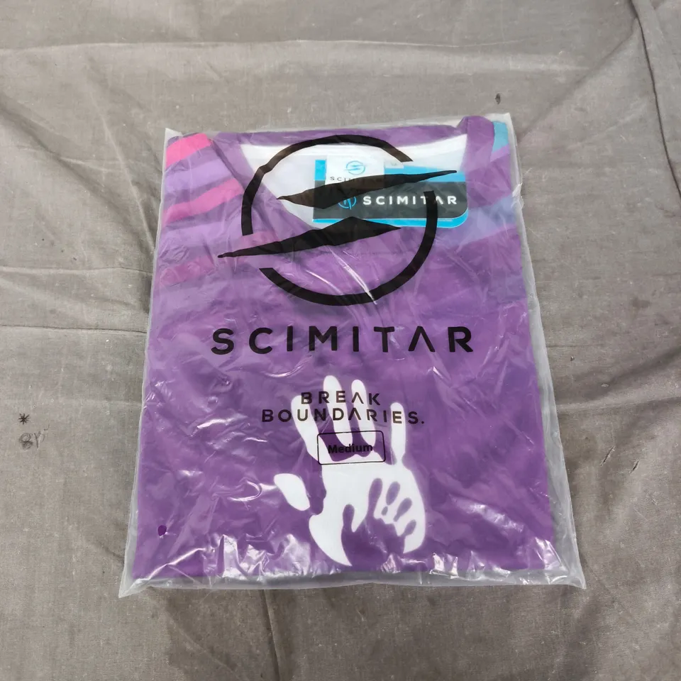 SCIMITAR SPORTSWEAR T-SHIRT (WELLCHILD CHARITY) – PURPLE, MEDIUM