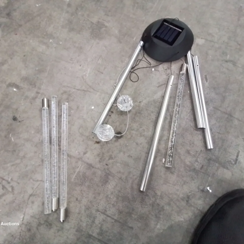 A SET OF LED SOLAR WIND CHIMES