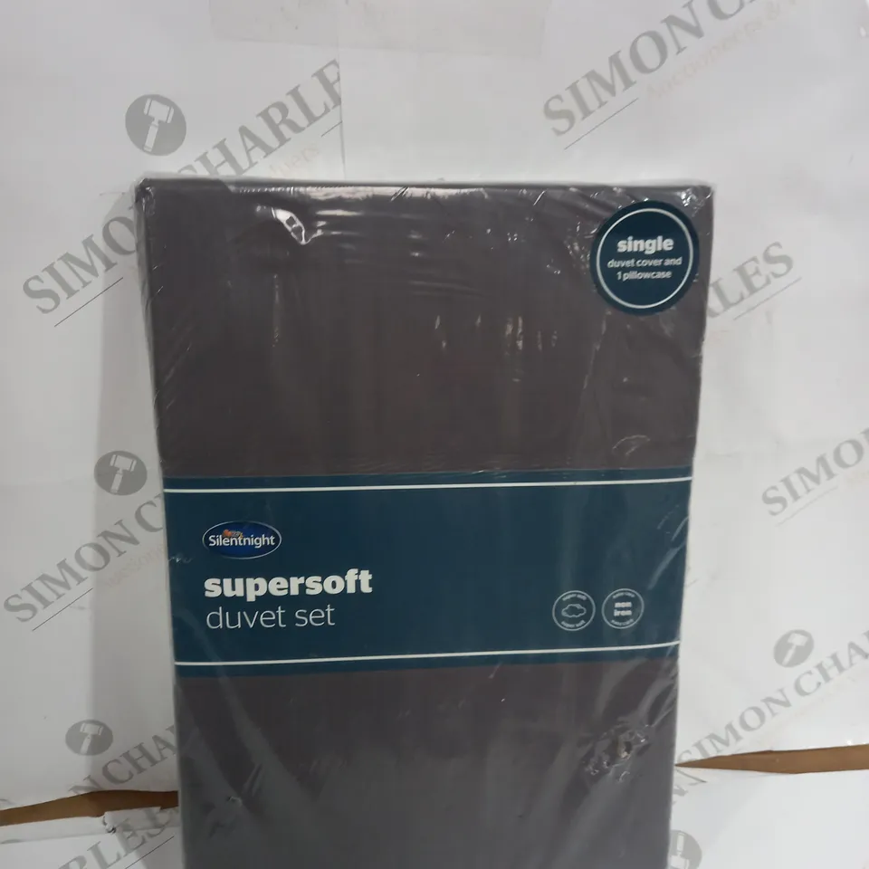 SILENTNIGHT SUPERSOFT DUVET SET ( SINGLE )