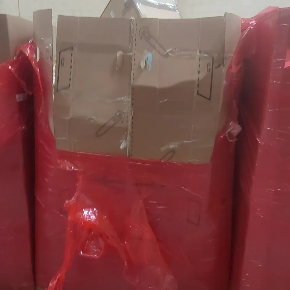 PALLET CONTAINING A VERY LARGE QUANTITY OF ASSORTED ITEMS INCLUDING: MATTRESS TOPPER, COOKER HOOD, SIT-STAND DESK ECT