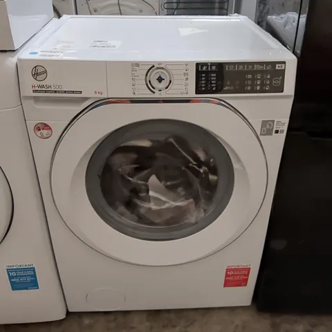 HOOVER H-WASH 500 HW68AMC FREESTANDING WASHING MACHINE, 8 KG LOAD, 1600 RPM, WHITE [ENERGY CLASS A]