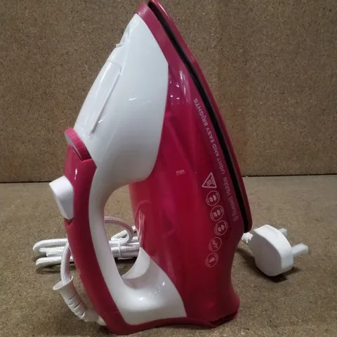 BOXED RUSSELL HOBBS 2400W LIGHT & EASY IRON - BERRY