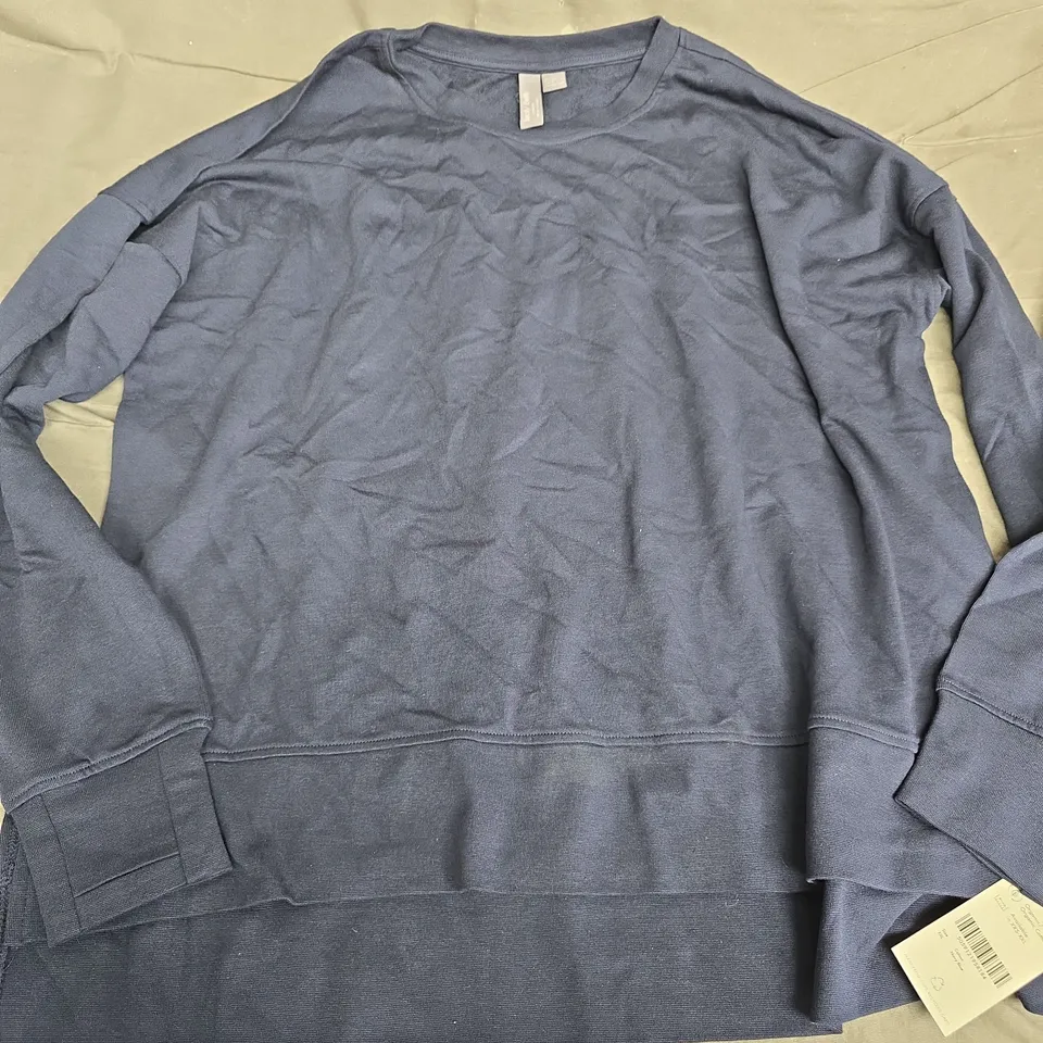 SWEATY BETTY AFTER CLASS LONGLINE SWEATSHIRT – NAVY, XXL