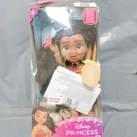 BOXED DISNEY MOANA SINGING PRINCESS TOY 