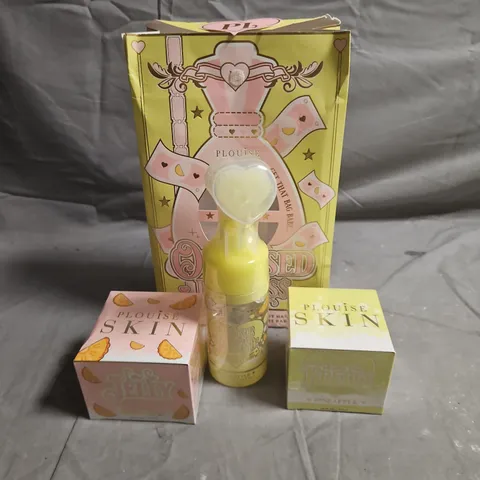 P LOUISE SKIN PINEAPPLE SKINCARE TRIO - PLUMPING MOISTURISER - FOAMING FACIAL CLEANSER - JELLY MAKEUP REMOVER