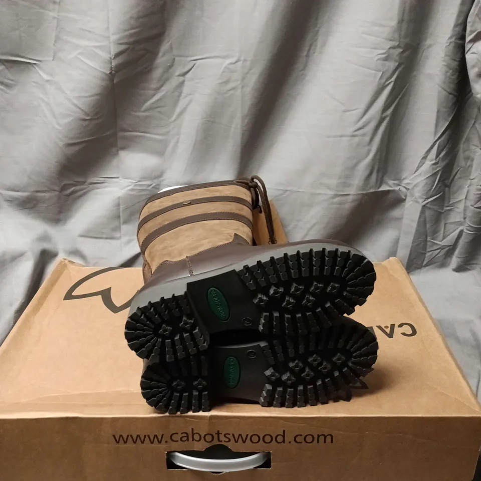 CABOTSWOOD AMBERLEY 2 OAK/BISON KNEE-HIGH BOOTS – EU 37 (UK 4.5), WATERPROOF