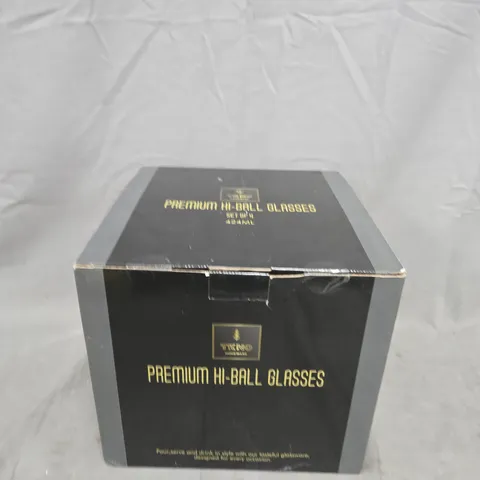 PREMIUM HI-BALL GLASSES - SET OF 4