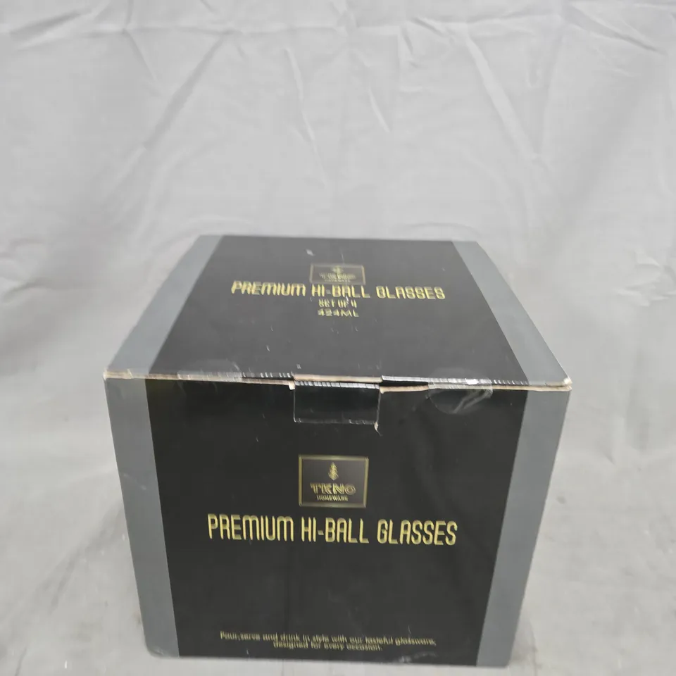 PREMIUM HI-BALL GLASSES - SET OF 4