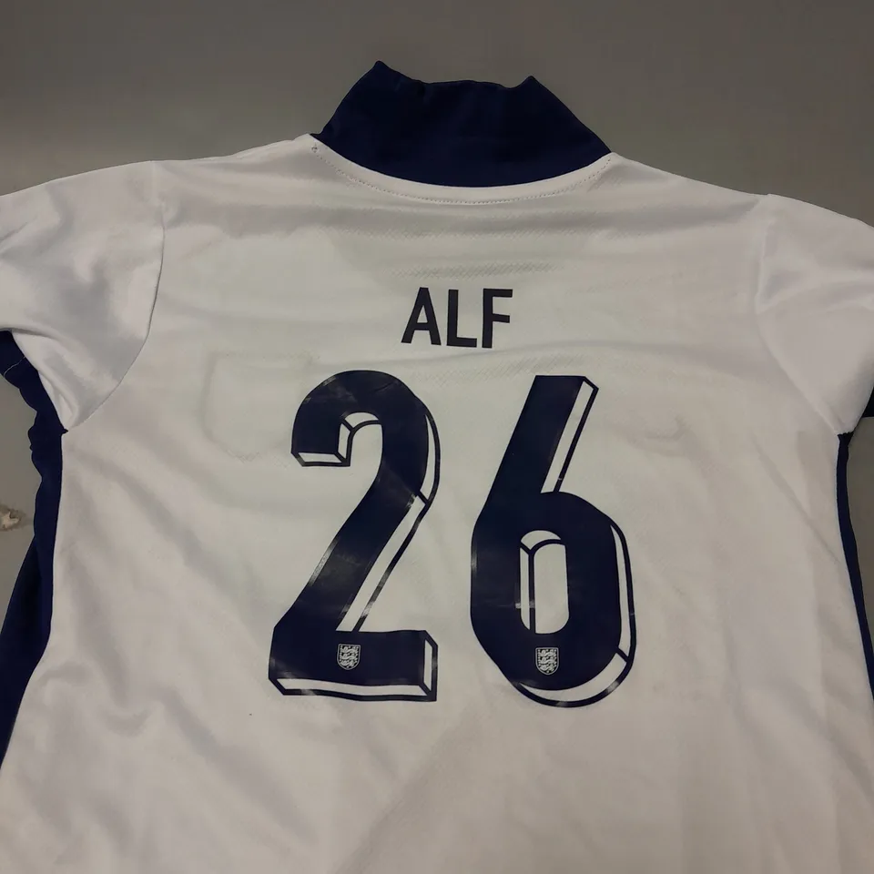 NIKE ENGLAND FOOTBALL SHIRT - 26 ALF - SIZE EU 26