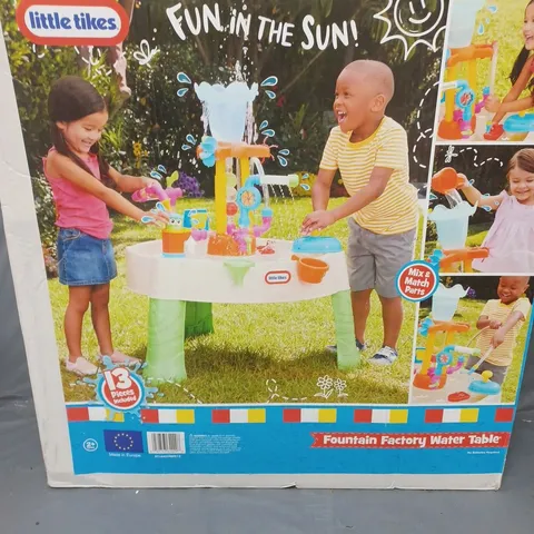 BOXED LITTLE TIKES FUN IN THE SUN WATER TABLE - COLLECTION ONLY