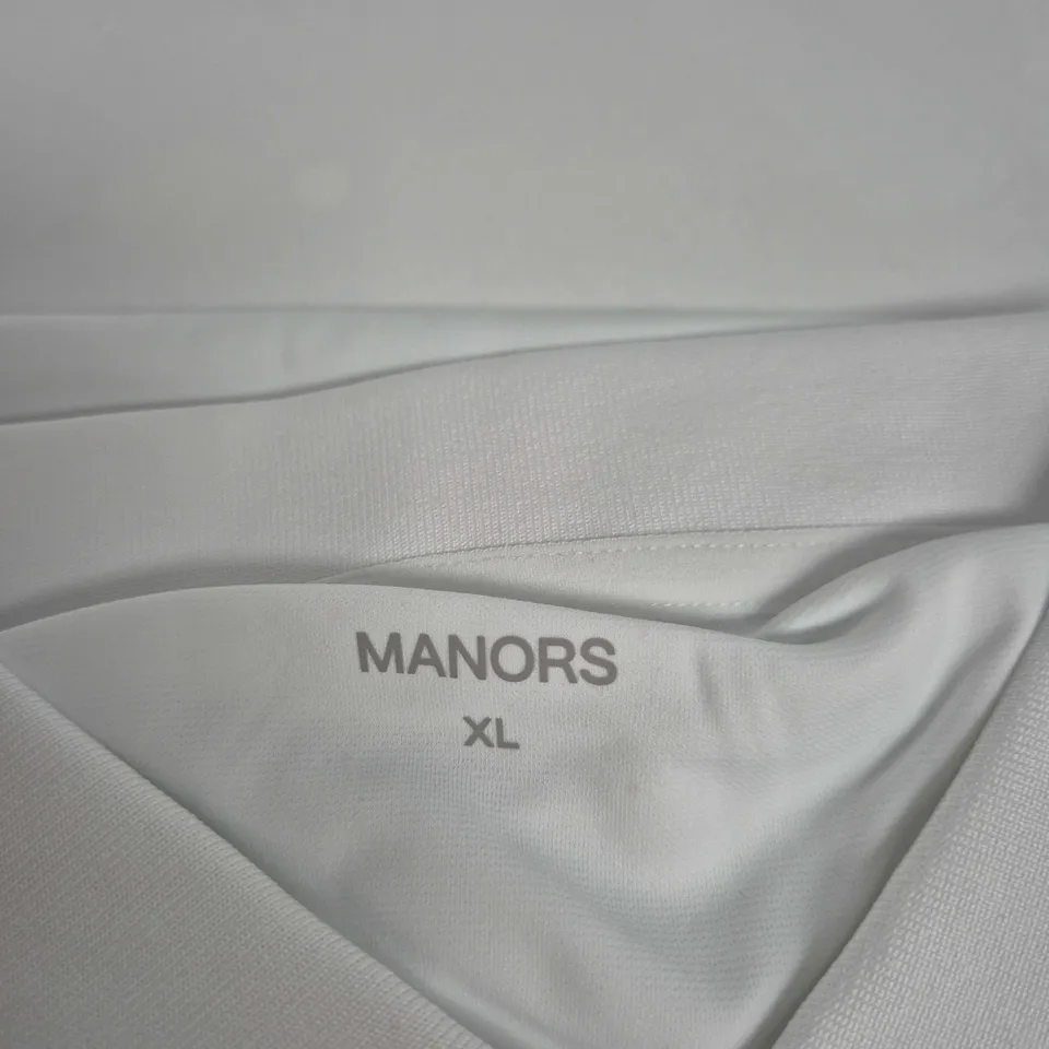 MANORS COURSE POLO SHIRT – WHITE, XL