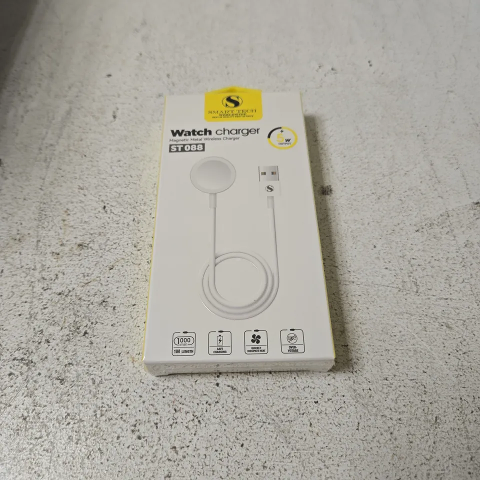 Watch charger – Magnetic wireless charger with USB cable (1 m) – Boxed