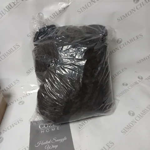 COZEE HOME FAUX FUR HEATED THROW IN CHOCOLATE