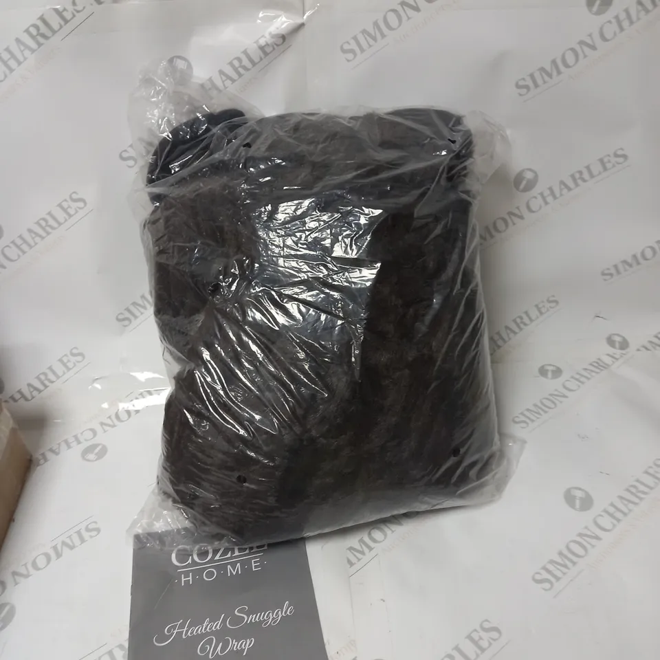 COZEE HOME FAUX FUR HEATED THROW IN CHOCOLATE