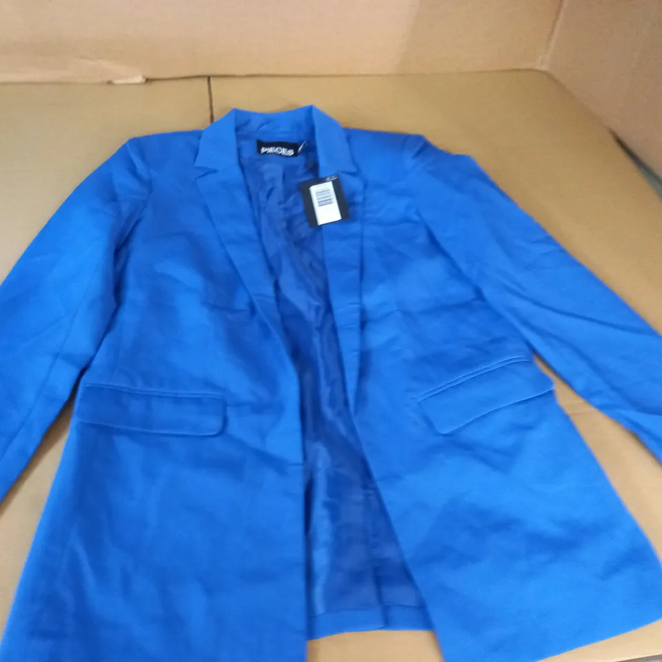 PIECES LS LOOSE BLAZER IN BLUE - XS