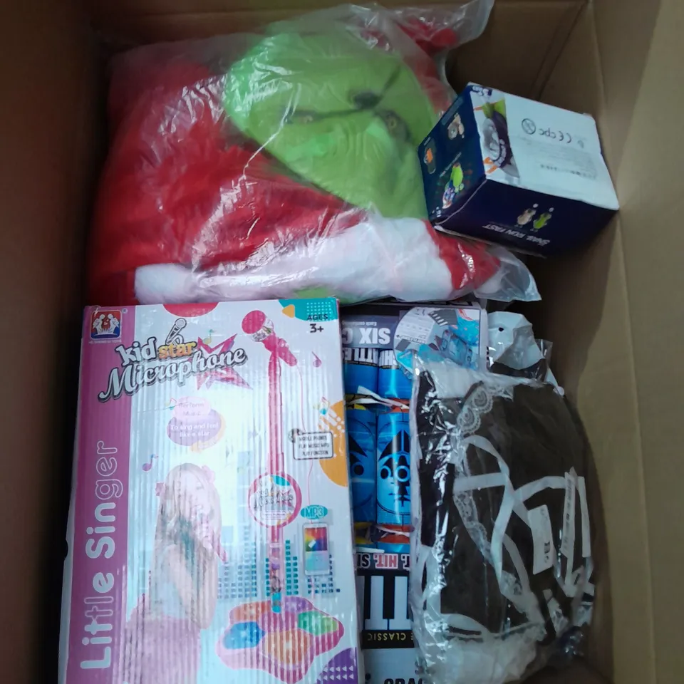 LARGE BOX OF ASSORTED TOYS AND GAMES 