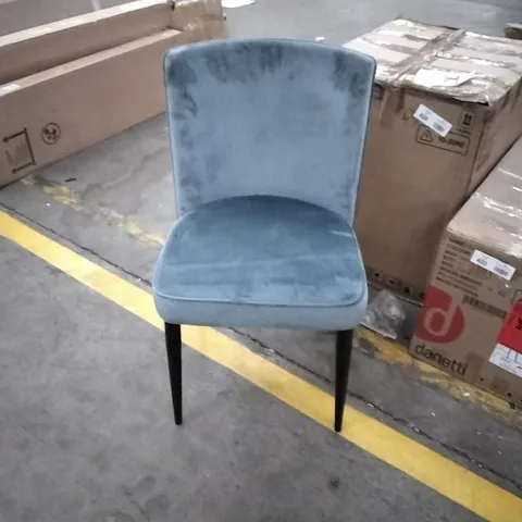 DANETTI SERENA BLUE VELVET DINING CHAIR