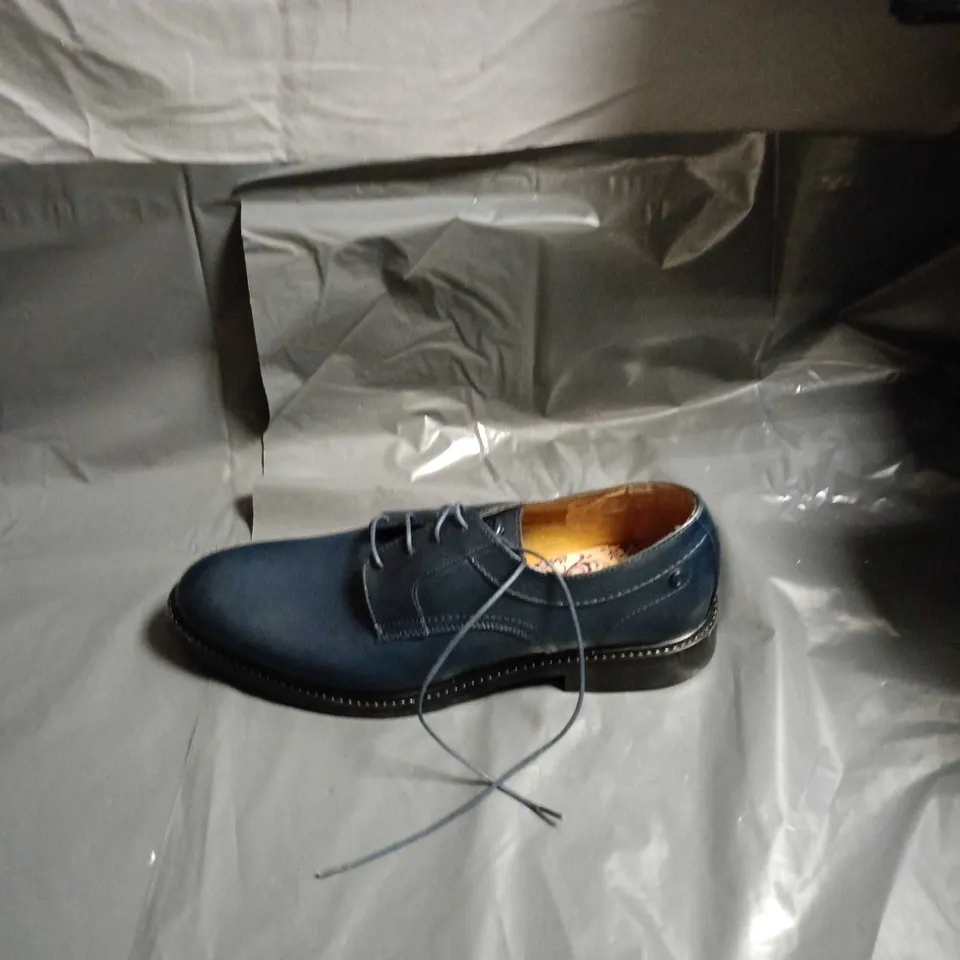 BOSE LONDON MEN'S NAVY BLUE LEATHER OXFORD SHOES SIZE EUR 45 