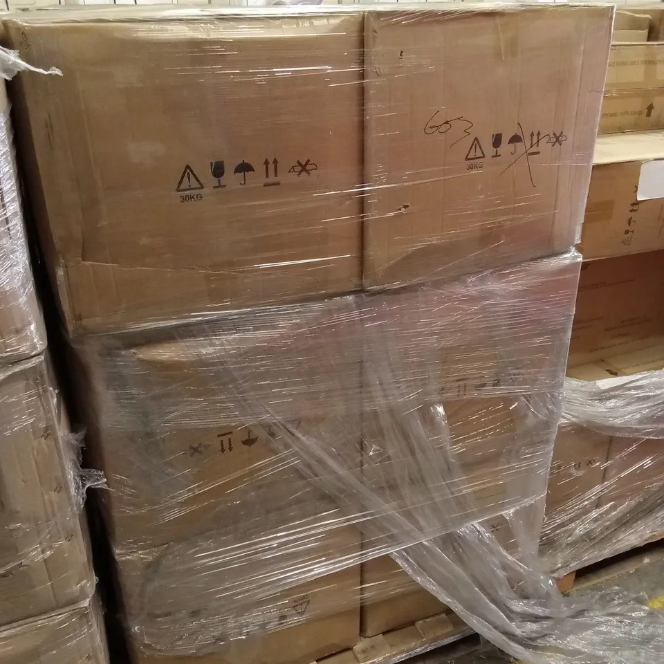 PALLET OF ASSORTED INCOMPLETE RATTAN OUTDOOR FURNITURE SETS, PARTS ONLY