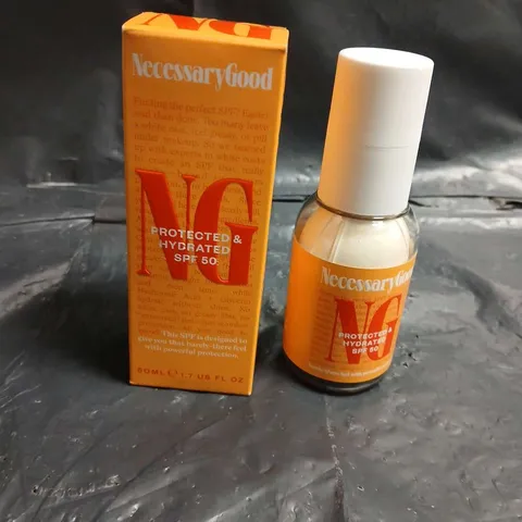 NECESSARY GOOD PROTECT & HYDRATED SPF 50 β 50ML, BOXED