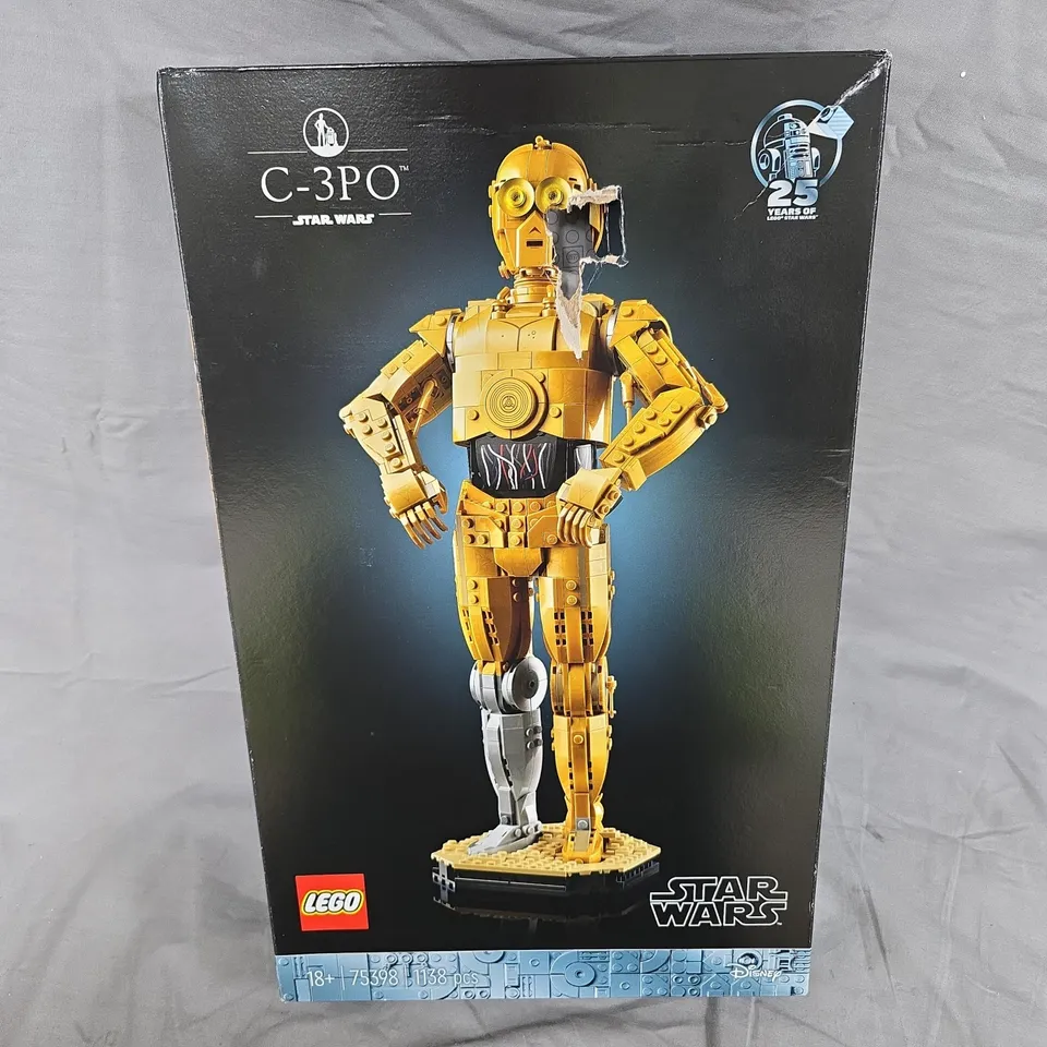 UNBOXED LEGO STAR WARS C-3PO, DROID CHARACTER FIGURE 75398
