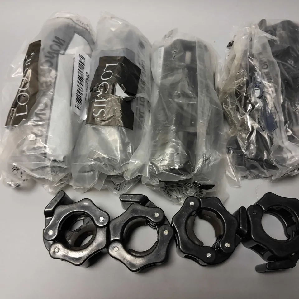 5 PACKS OF BARBELL CLIPS IN BLACK (4 PER PACK)