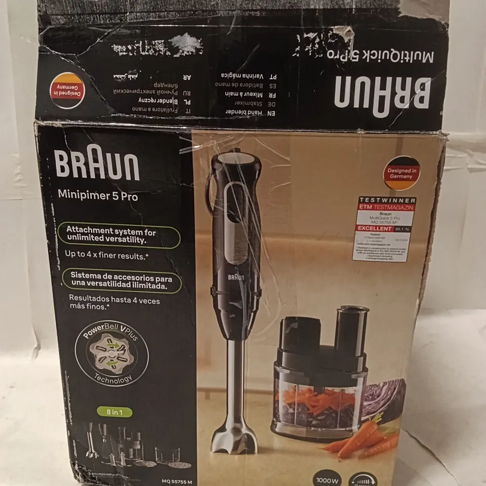 BRAUN HB501BI MINIPIMER 5 PRO HAND BLENDER