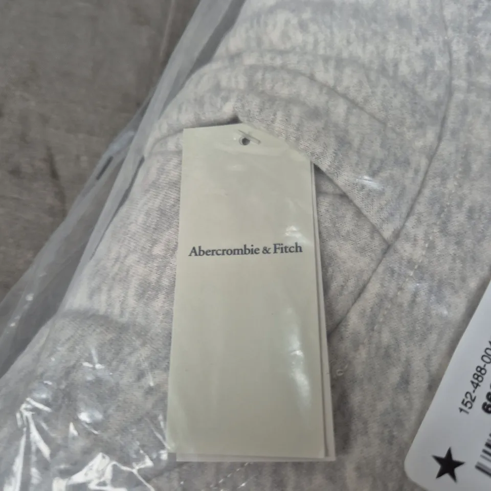 ABERCROMBIE & FITCH GREY HOODIE - SIZE M