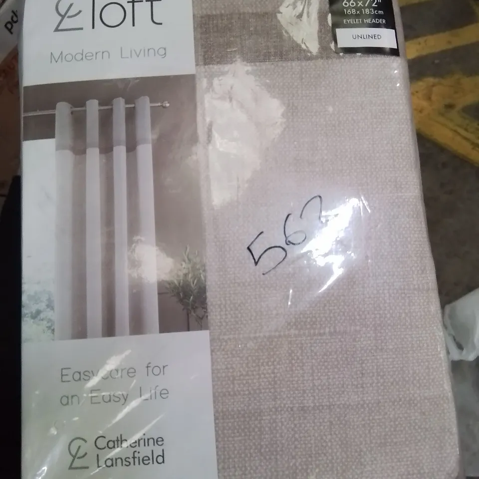 BAGGED EYELET CURTAINS (SET OF 2) (1 ITEM)
