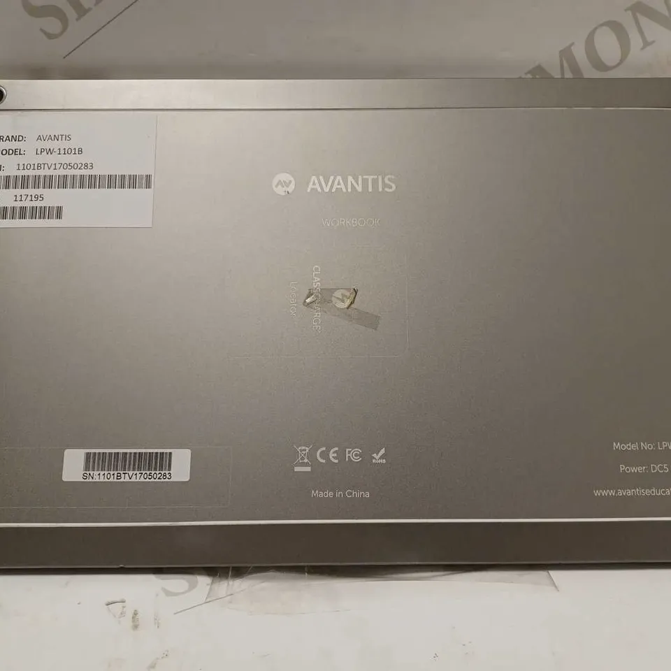 AVANTIS LPW-1101B WORKBOOK TABLET 