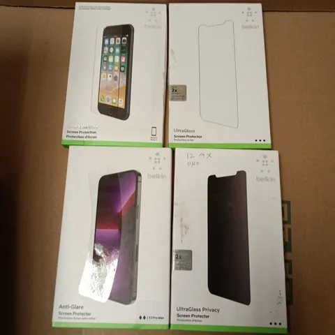 APPROXIMATELY 40 ASSORTED BELKIN PHONES CASES IN VARIOUS DESIGNS, STYLES & COLOURS FOR PHONES SUCH AS 13 PRO MAX, IPHONE 7/8, 12 MX PRO, ETC