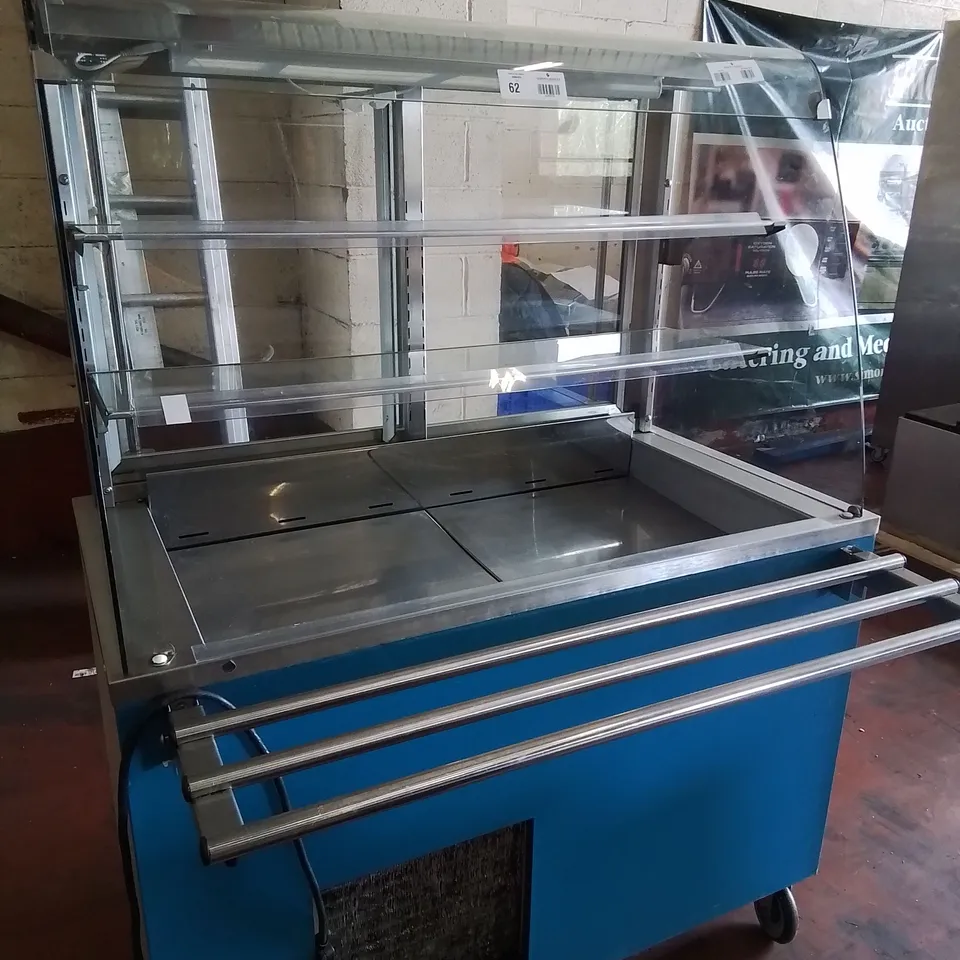 MOFFAT 3V4 CHILLER SELF SERVE DISPLAY CABINET WITH TRAY TRACK