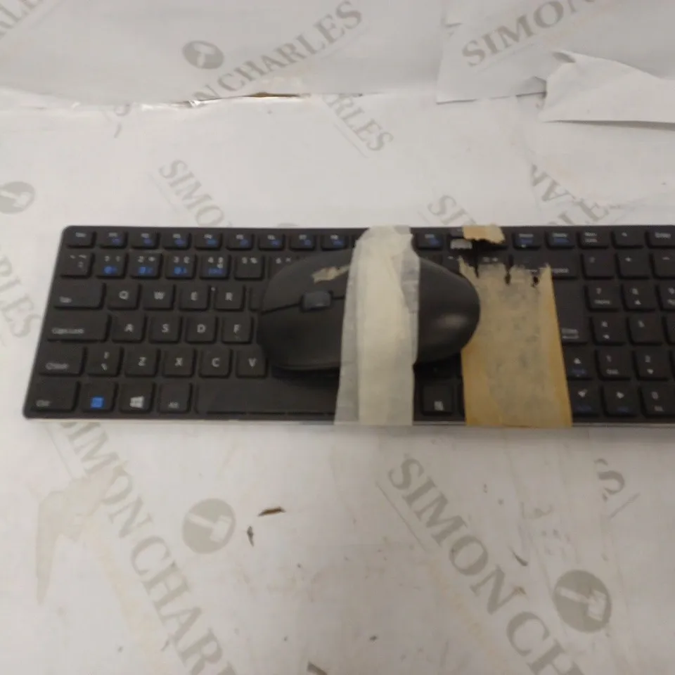 VAPOO SLIM KEYBOARD AND MOUSE - BLUE 