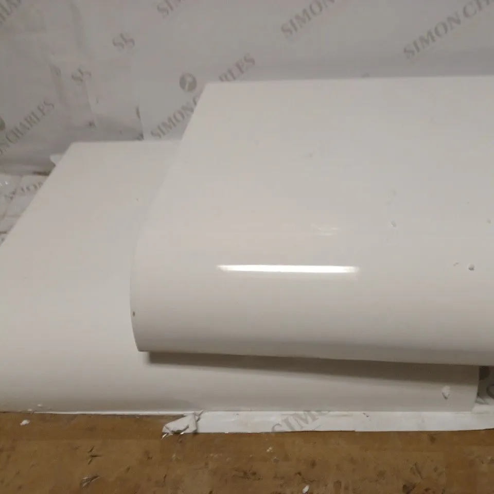 GLEAM GLOSS 2 DRAWER BEDSIDE CHEST IN WHITE - COLLECTION ONLY RRP £99
