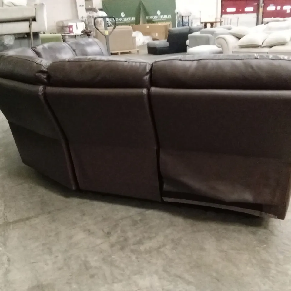 LEIGHTON LEATHER/FAUX LEATHER POWER HIGH BACK RECLINER CORNER GROUP SOFA RRP £2599