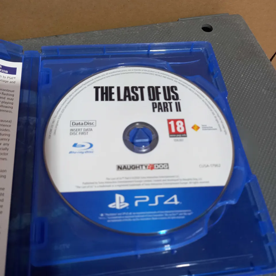 PLAYSTATION PS4 THE LAST OF US PART II VIDEO GAME  18+