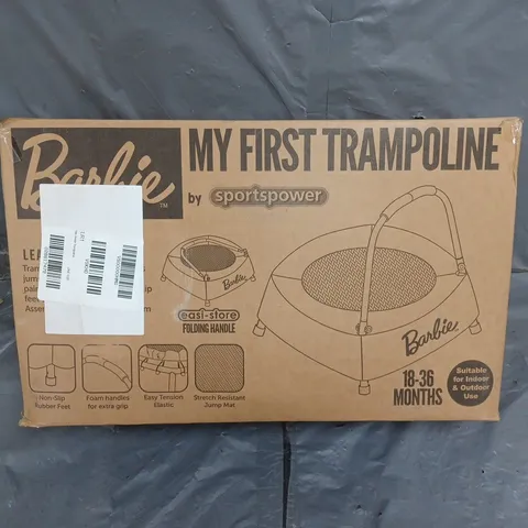 BOXED BARBIE JUNIOR TRAMPOLINE