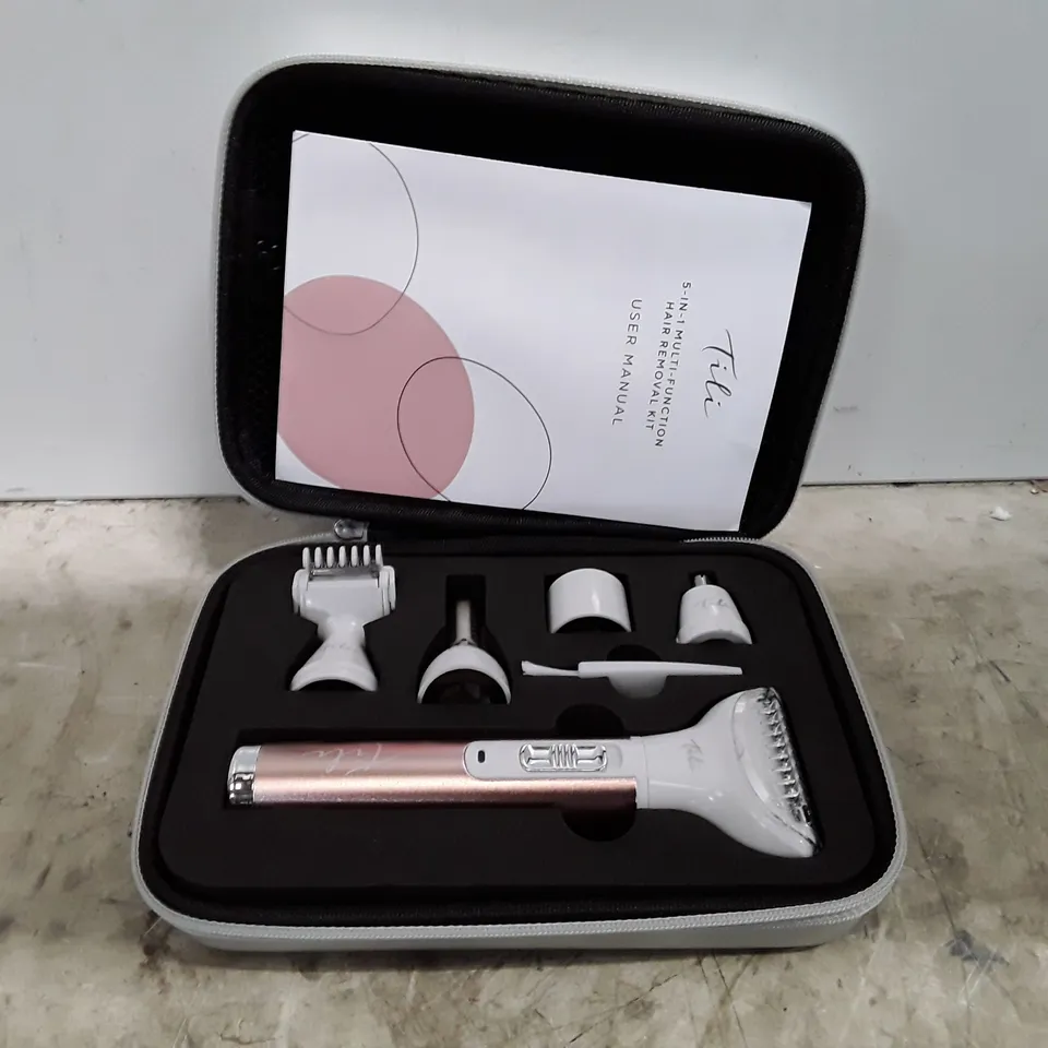 BOXED TILI 5-IN-1 MULTI-FUNCTIONAL HAIR REMOVAL KIT PINK 