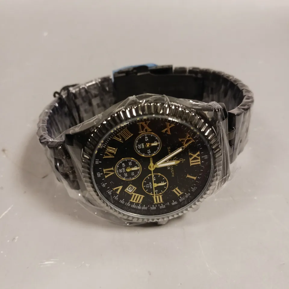SAMUEL JOSEPH SPEED EXQUISITE BLACK DIAL WATCH 