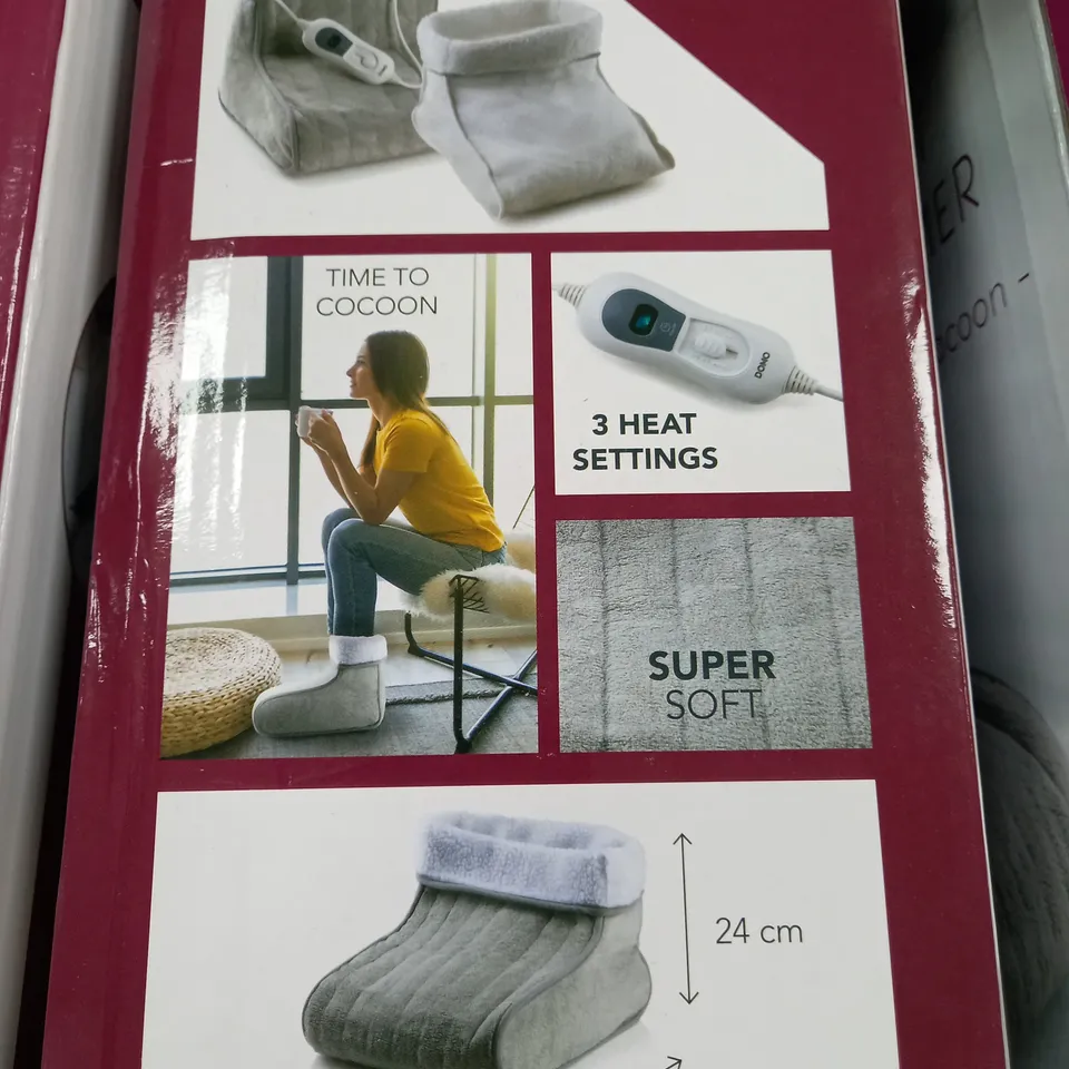 BOXED DOMO ELECTRIC FOOT WARMER 