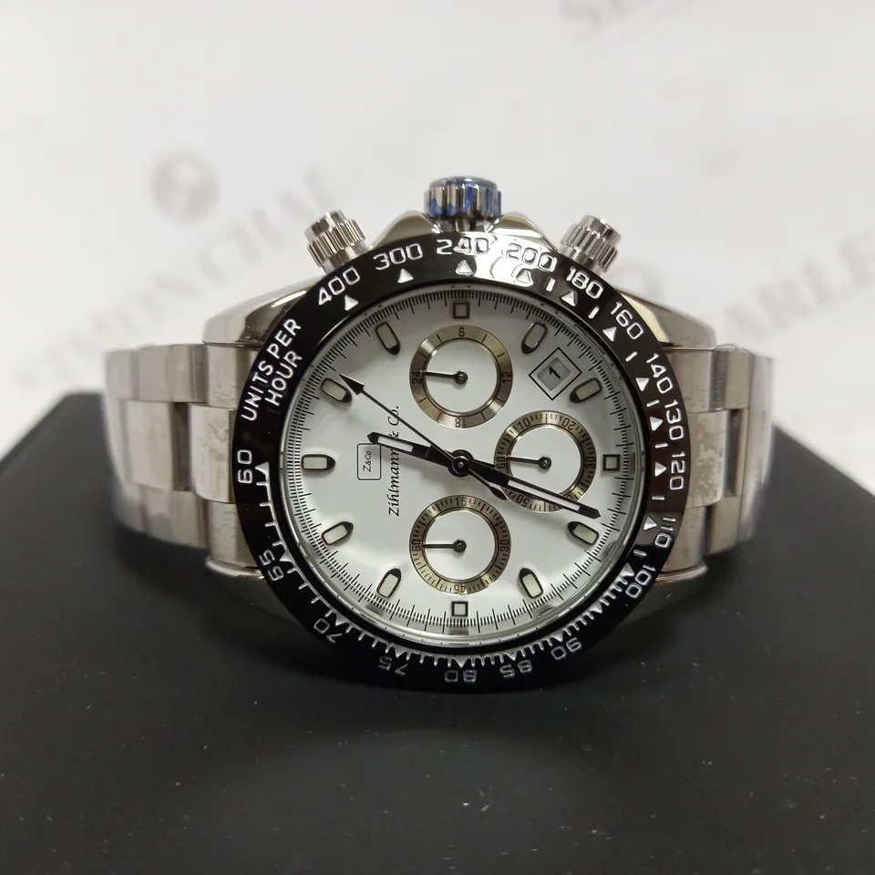 ZIHLMANN & CO TRIPLE DIAL BRACELET STRAP WATCH